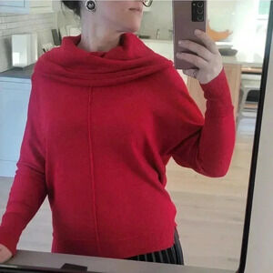 Joseph A Metallic red sweater 